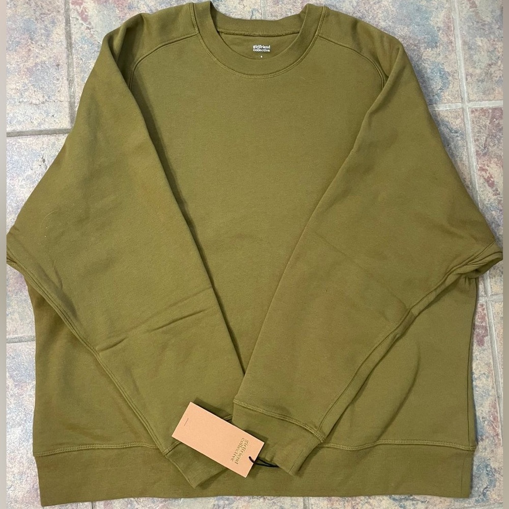 Girlfriend Collective Sweatshirt - Size 8, color: Thorn - Picture 1 of 6